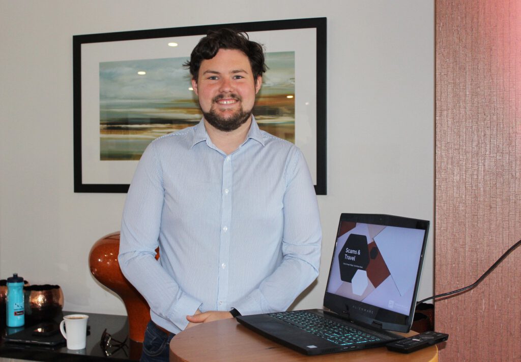Jack at a get online week presentation